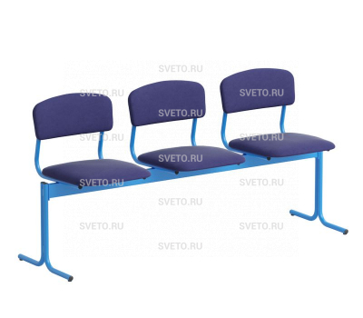 Блок детских театральных стульев 3-х местный