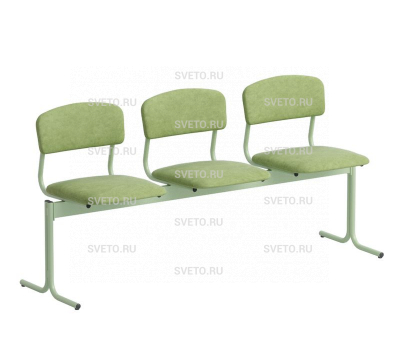 Блок детских театральных стульев 3-х местный